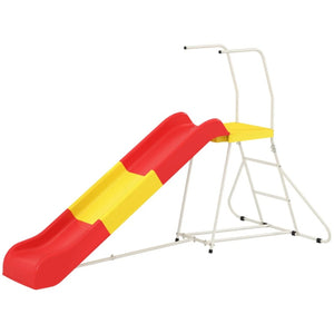 English Elm Kids Freestanding Steel Slide Outdoor Play Structure for Backyard Ages 3 to 8 T3971P438935