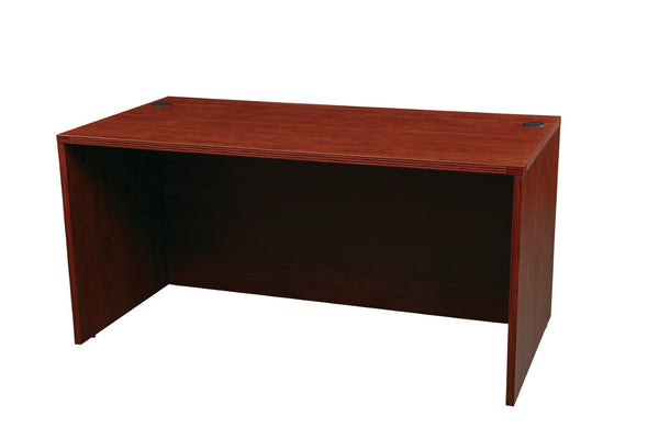 OSP Home Furnishings Napa Modular Office Desk Shell with Spacious Work Surface for Modern Workstations 60X30  Cherry NAP-03-CHY