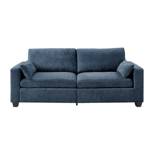 English Elm Modern Fabric Loveseat with Fsc Wood Frame Spring Cushions and Washable Covers W5515P443362