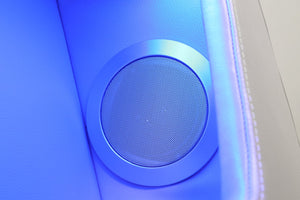 English Elm Fortuner 3PC Beige Living Room Set with Power Recline, Massage, LED Lighting, Bluetooth Speakers and USB B009S01502