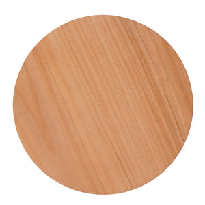 English Elm Christopher Knight Home® - RUBBER Solid Wood Side Table 15.7" Round Top, Natural Finish, Sturdy MDF Base, Compact 17.8" H N770P281695N