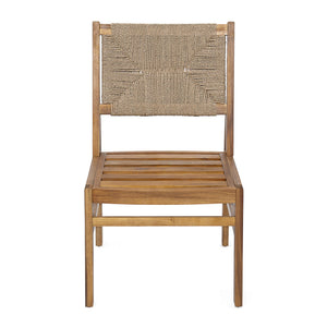 English Elm Christopher Knight Home® - Outdoor Arly Wicker Dining Chairs Set Of 2 - Teak Finish, Plush Cushions, Perfect For Patios! N773P337373B