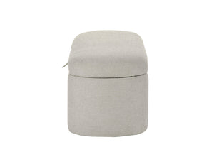 English Elm 1pc Storage Bench with Hidden Compartment Cushioned Seat Sturdy Wooden Frame Tweed Upholstery for Entryway Oatmeal 49 L x 19.5 W x 19.5 H B011P360620