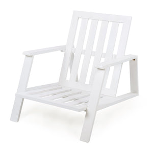 English Elm Christopher Knight Home® - Patio Lounge Chair Set Of 2 - Stylish White Acacia Wood Frame & Weather-Resistant Beige Cushions N779P291591W-2