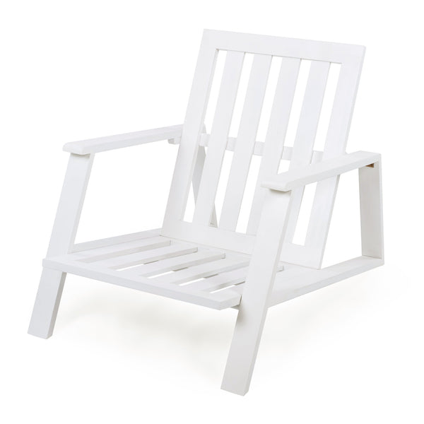 English Elm Christopher Knight Home® - Patio Lounge Chair Set Of 2 - Stylish White Acacia Wood Frame & Weather-Resistant Beige Cushions N779P291591W-2