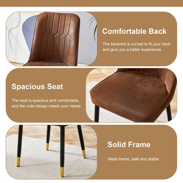 English Elm Table and Chair Set 42 Inch Round Wood Grain Top with Glass Inlay Modern Dining W1151S04491