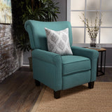 Christopher Knight Home® - Noble House - Thalia Traditional Dark Teal Fabric Recliner