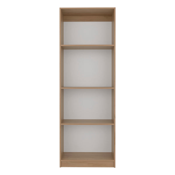 English Elm Verdi 5-Shelf Bookcase in Macadamia & White – Engineered Wood, Modern Durable Storage for Home Office B092P315584