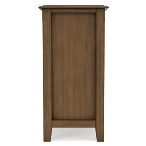 English Elm Burlington Solid Wood Low Cabinet Aged Brown Stain Bronze Pulls Transitional Storage B136P481643