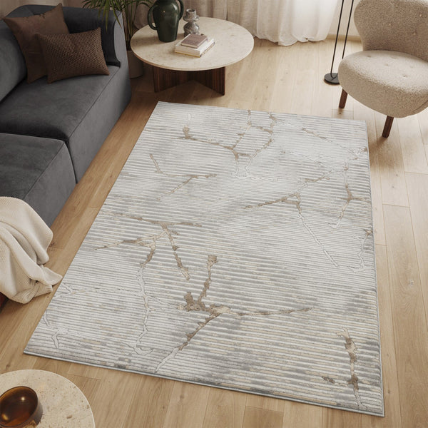 English Elm Geometrix Gray Area Rug 7'10" X 10'6" - Modern, Durable, Stain-Resistant Design For High-Traffic Rooms B186P316819