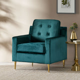 Christopher Knight Home® - Noble House - Hanlon Modern Glam Tufted Velvet Club Chair