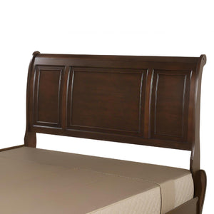 English Elm Meade Full Bed In Dark Cherry Finish With Integrated Storage & No Box Spring Needed For Style B078S00644