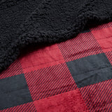 Woolrich Linden Lodge/Cabin Oversized Mink to Berber Heated Throw WR54-3252 Red