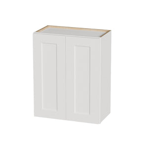 English Elm Gray Shaker Wall Cabinet Solid Wood Double Door Soft Close Kitchen Bath Storage White W5662P465991
