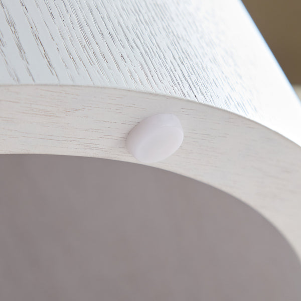 English Elm MDF White Nesting Side Tables Set of 2 — Walnut/Oak Veneer, No-Assembly, Versatile Living Room/BEDROOM Accent (Pair) W876P178467