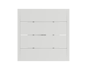 Sunpan Merano Bistro Table – Modern Aluminum Design with Sleek Lines, Weather-Resistant & Stylish Appeal White