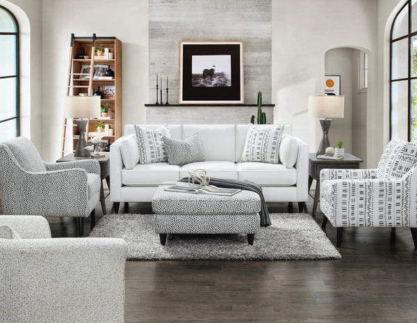 Fusion Winston Algeria Onyx Accent Chair - Stylish Black/White Design With Durable, Easy-clean Fabric Black,White Ws,100% Polypropylene 290 Algeria Onyx Accent Chair