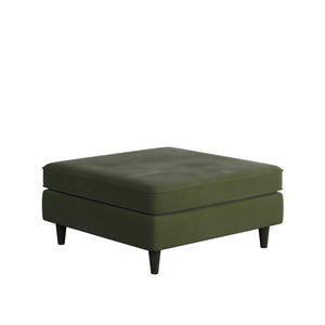 Fusion Bella Forrest Stylish Cocktail Ottoman - Padded Centerpiece For Versatile Seating And Relaxation Green W,100% Polyester 170-c Bella Forrest Cocktail Ottoman