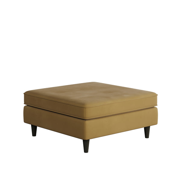 Fusion Bella Harvest Cocktail Ottoman - Stylish & Safe Padded Centerpiece For Living Room & Kids' Play Area Gold W,100% Polyester 170-c Bella Harvest Cocktail Ottoman