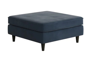 Fusion Bella Midnight Cocktail Ottoman - Stylish, Durable, And Child-safe Padded Centerpiece For Any Room Blue W ,100% Polyester 170-c Bella Midnight Cocktail Ottoman