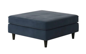 Fusion Bella Midnight Cocktail Ottoman - Stylish, Durable, And Child-safe Padded Centerpiece For Any Room Blue W ,100% Polyester 170-c Bella Midnight Cocktail Ottoman