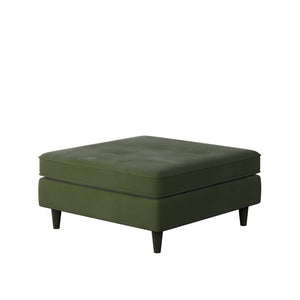 Fusion Bella Forrest Stylish Cocktail Ottoman - Padded Centerpiece For Versatile Seating And Relaxation Green W,100% Polyester 170-c Bella Forrest Cocktail Ottoman