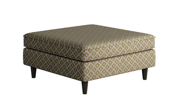 Fusion Owen Straw Stylish Cocktail Ottoman With Padded Sides, Fun Pattern & Durable Design For Your Home Multi Ws ,99% Polypropylene,1% Polyester 170-c Owen Straw Cocktail Ottoman