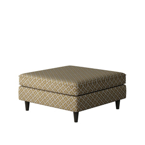 Fusion Owen Straw Stylish Cocktail Ottoman With Padded Sides, Fun Pattern & Durable Design For Your Home Multi Ws ,99% Polypropylene,1% Polyester 170-c Owen Straw Cocktail Ottoman