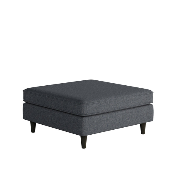 Fusion Truth Or Dare Navy Cocktail Ottoman - Stylish, Durable Padded Centerpiece For Living Room Comfort Blue Ws,100% Polypropylene 170-c Truth Or Dare Navy Cocktail Ottoman