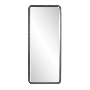 Howard Elliott Fordham Industrial Mirror - Stylishly Crafted With Riveted Metal Frames For A Modern Home Appeal Gray Metal 170012-howard-elliott