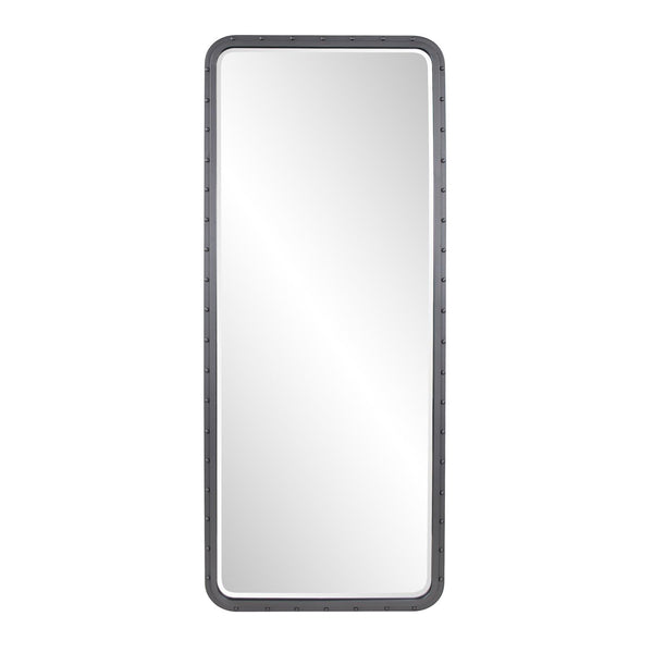 Howard Elliott Fordham Industrial Mirror - Stylishly Crafted With Riveted Metal Frames For A Modern Home Appeal Gray Metal 170012-howard-elliott