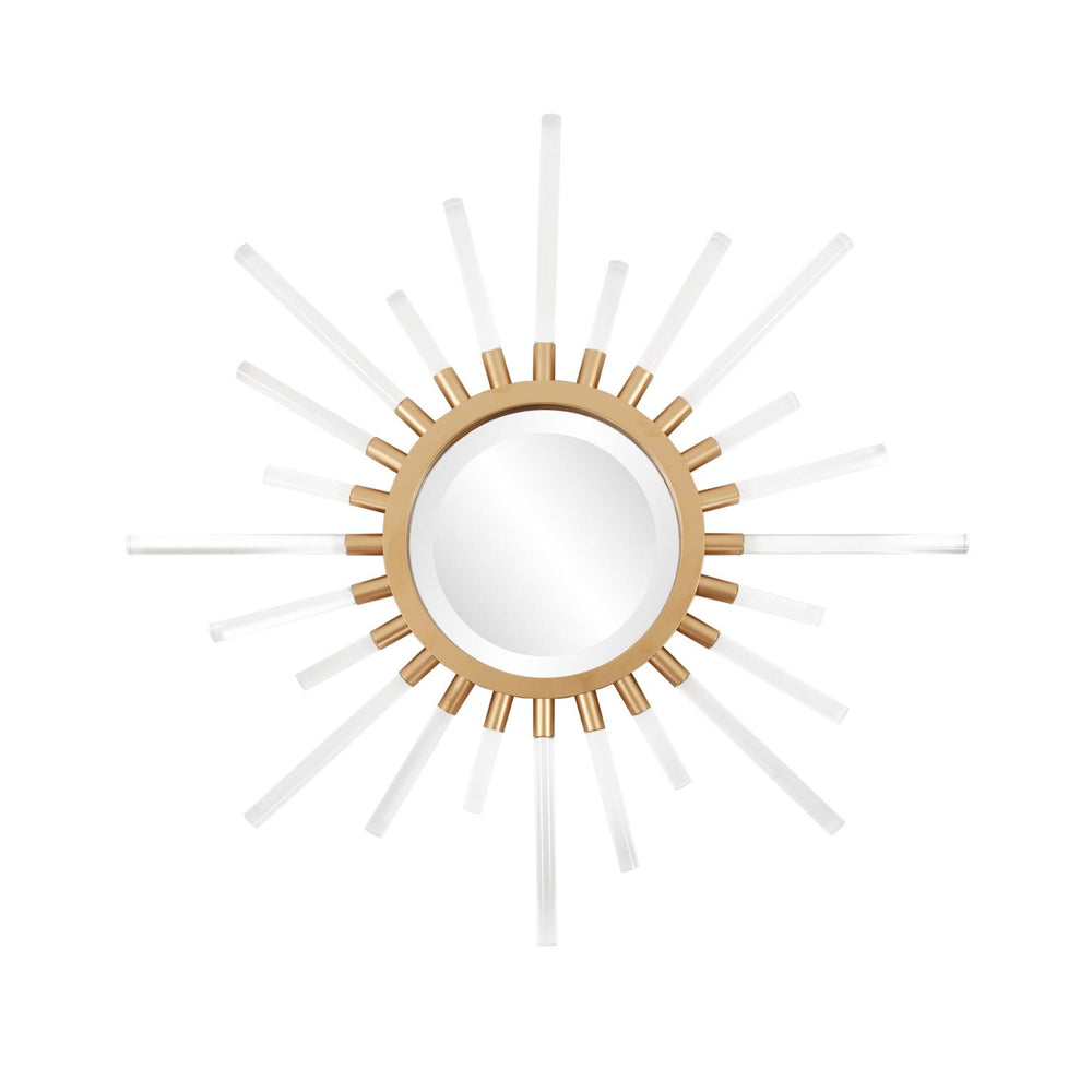 Howard Elliott Golden Nimbus Mirror - Stunning Sunburst Design With Gold Frame & Acrylic Rays For Any Home Decor Gold Acrylic ,Metal 170014-howard-elliott