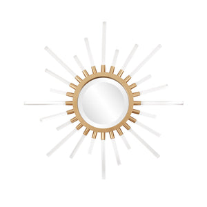 Howard Elliott Golden Nimbus Mirror - Stunning Sunburst Design With Gold Frame & Acrylic Rays For Any Home Decor Gold Acrylic ,Metal 170014-howard-elliott