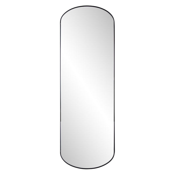 Howard Elliott Van Buren Capsule Mirror - Elegant Brushed Black Stainless Steel Frame For Stylish Home Décor Black Metal 170023-howard-elliott