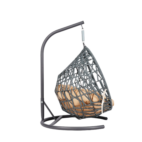 English Elm Cat Swing Bed With Stand & Cushion - Cozy Egg Chair For Cats & Small Pets, Stylish Indoor Retreat W2500P283886