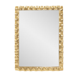 Howard Elliott La Bailadora Textured Metal Vanity Mirror - Fluid Design Enhances Your Modern Decor And Style Gold Metal 170026-howard-elliott