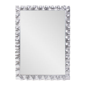 Howard Elliott La Bailadora Textured Metal Vanity Mirror - Fluid Design Enhances Your Modern Decor And Style Silver Metal 170027-howard-elliott