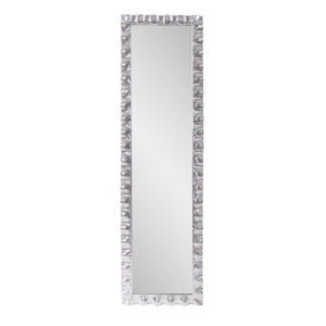 Howard Elliott La Bailadora Textured Metal Vanity Mirror - Fluid Design Enhances Your Modern Decor And Style Silver Metal 170029-howard-elliott