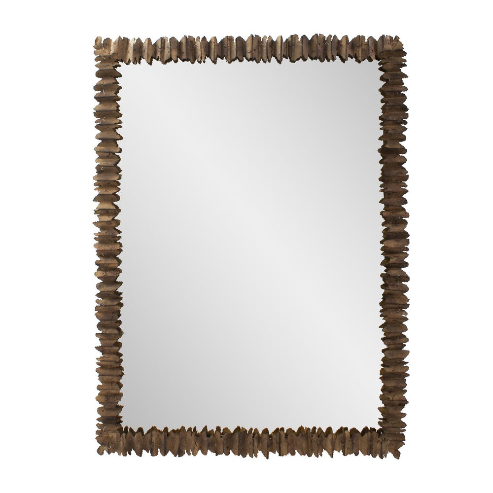 Howard Elliott Alberto Metal Frame Bronzed Mirror With Autumn Leaf Design – Versatile, Unique, And Elegant Decor Piece Brown Metal 170030-howard-elliott