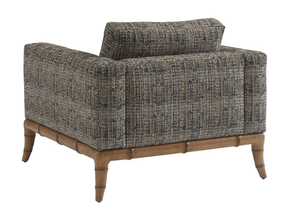 Lexington Tommy Bahama Home Star Island Chair - Coastal Elegance With Woven Raffia, Brass Accents & Ultra Comfort For Relaxation  Wood 1702-11-40