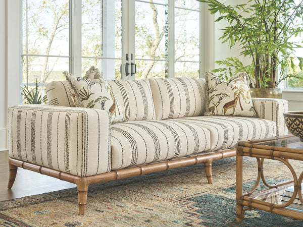 Lexington Tommy Bahama Home Star Islands Sofa - Coastal Elegance With Natural Materials, Luxurious Cushions & Relaxing Vibe  Wood 1702-33-41