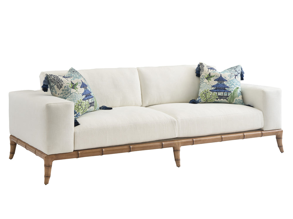 Lexington Tommy Bahama Home Star Islands Sofa - Coastal Elegance With Natural Materials, Luxurious Cushions & Relaxing Vibe  Wood 1702-33-40