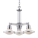 Retrospective 22'' Wide 3-Light Chandelier - Polished Chrome 17055/3 Elk Lighting