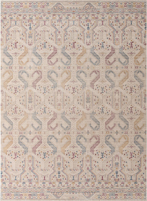 Unique Loom Deepa Congruence Machine Made Geometric Rug Ivory, Burgundy/Gold/Navy Blue 10' 0" x 13' 9"