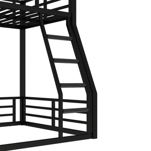 English Elm Metal Bunk Bed, Twin-Over-Full Heavy-Duty Frame For Kids & Adults, Noise-Reducing & Safe Design W1580S00160