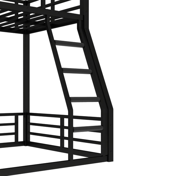 English Elm Metal Bunk Bed, Twin-Over-Full Heavy-Duty Frame For Kids & Adults, Noise-Reducing & Safe Design W1580S00160