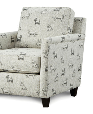 English Elm Transitional High Back Stripe Chair with Rolled Arms for Coastal Comfort and Supportive Seating Appeal Multi 30.5 L x 36.5 W x 28 H B2741P376974