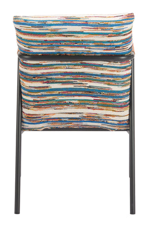 Zuo Modern Reduga Dining Chair In Vibrant Multicolor - Modern Design With Durable Fabric & Stylish Elegance Multicolor 100% Polyester,100% Polyurethane,Steel 110834-zuo-modern