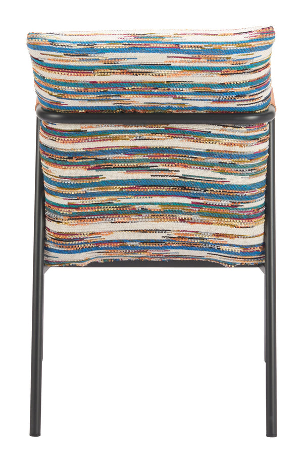 Zuo Modern Reduga Dining Chair In Vibrant Multicolor - Modern Design With Durable Fabric & Stylish Elegance Multicolor 100% Polyester,100% Polyurethane,Steel 110834-zuo-modern