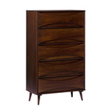 30" Atticus 5 drawer chest Walnut BR5DATTDRWT-T Walker Edison